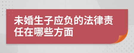 未婚生子应负的法律责任在哪些方面