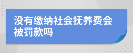 没有缴纳社会抚养费会被罚款吗
