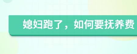媳妇跑了，如何要抚养费
