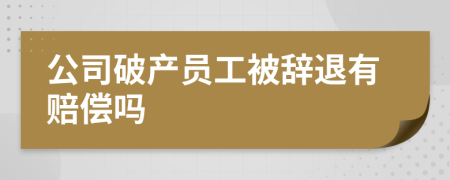 公司破产员工被辞退有赔偿吗