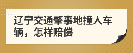 辽宁交通肇事地撞人车辆，怎样赔偿