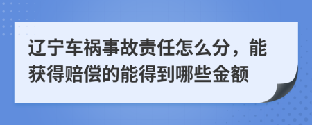 辽宁车祸事故责任怎么分，能获得赔偿的能得到哪些金额