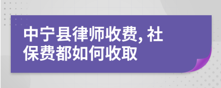 中宁县律师收费, 社保费都如何收取