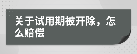 关于试用期被开除，怎么赔偿