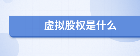 虚拟股权是什么