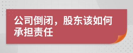 公司倒闭，股东该如何承担责任