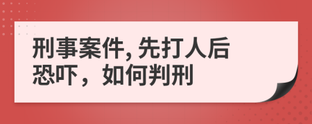 刑事案件, 先打人后恐吓，如何判刑