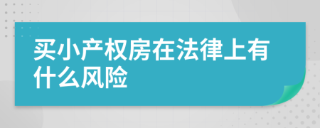 买小产权房在法律上有什么风险