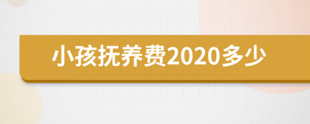 小孩抚养费2020多少