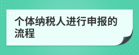 个体纳税人进行申报的流程