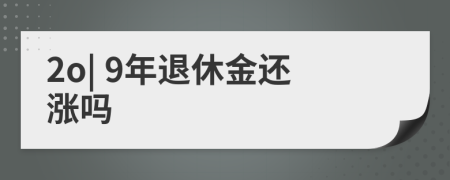 2o| 9年退休金还涨吗