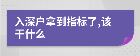 入深户拿到指标了,该干什么