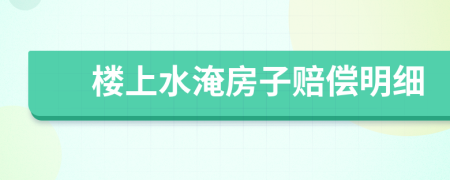 楼上水淹房子赔偿明细