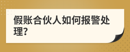 假账合伙人如何报警处理？