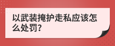 以武装掩护走私应该怎么处罚？