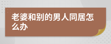 老婆和别的男人同居怎么办