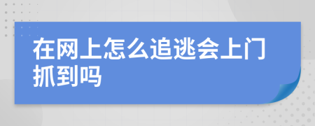 在网上怎么追逃会上门抓到吗