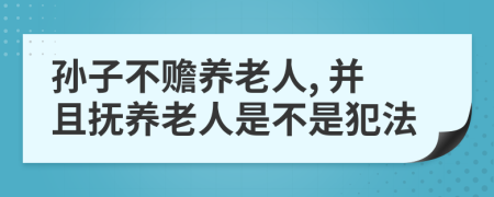 孙子不赡养老人, 并且抚养老人是不是犯法