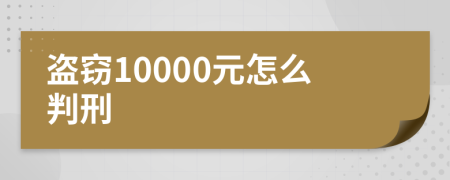 盗窃10000元怎么判刑