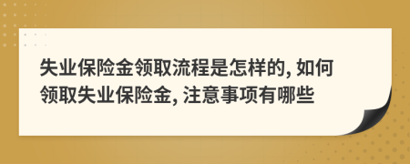 失业保险金领取流程是怎样的, 如何领取失业保险金, 注意事项有哪些