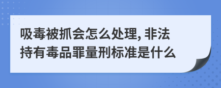 吸毒被抓会怎么处理, 非法持有毒品罪量刑标准是什么