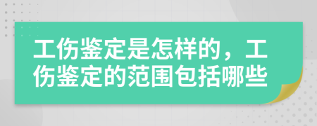 工伤鉴定是怎样的，工伤鉴定的范围包括哪些