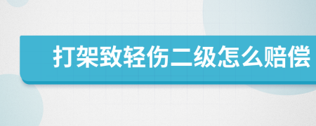 打架致轻伤二级怎么赔偿