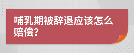 哺乳期被辞退应该怎么赔偿？