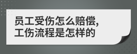 员工受伤怎么赔偿, 工伤流程是怎样的