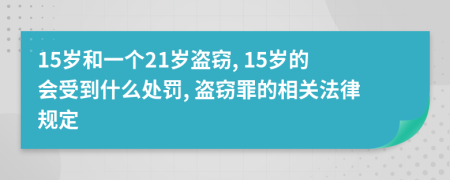 15岁和一个21岁盗窃, 15岁的会受到什么处罚, 盗窃罪的相关法律规定