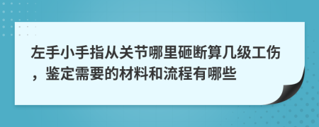 左手小手指从关节哪里砸断算几级工伤，鉴定需要的材料和流程有哪些