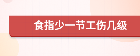 食指少一节工伤几级