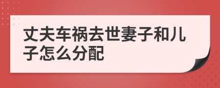 丈夫车祸去世妻子和儿子怎么分配