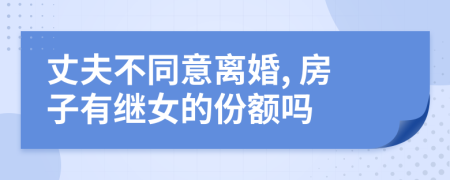 丈夫不同意离婚, 房子有继女的份额吗