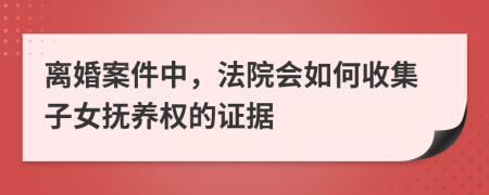 离婚案件中，法院会如何收集子女抚养权的证据