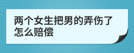 两个女生把男的弄伤了怎么赔偿