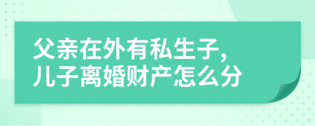 父亲在外有私生子, 儿子离婚财产怎么分