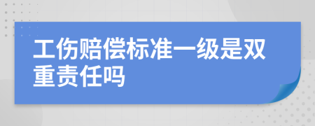 工伤赔偿标准一级是双重责任吗