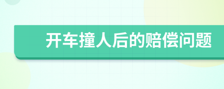 开车撞人后的赔偿问题