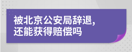 被北京公安局辞退, 还能获得赔偿吗