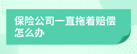 保险公司一直拖着赔偿怎么办