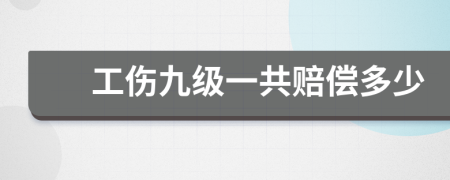 工伤九级一共赔偿多少