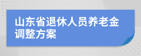 山东省退休人员养老金调整方案