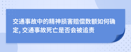 交通事故中的精神损害赔偿数额如何确定, 交通事故死亡是否会被追责