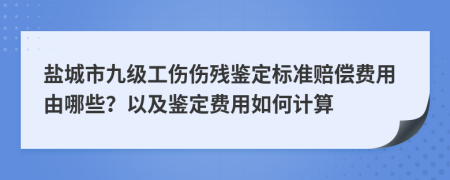 盐城市九级工伤伤残鉴定标准赔偿费用由哪些？以及鉴定费用如何计算
