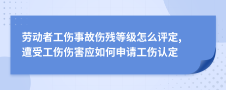 劳动者工伤事故伤残等级怎么评定, 遭受工伤伤害应如何申请工伤认定