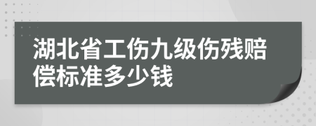湖北省工伤九级伤残赔偿标准多少钱