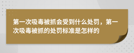 第一次吸毒被抓会受到什么处罚，第一次吸毒被抓的处罚标准是怎样的