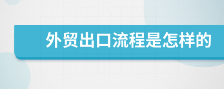 外贸出口流程是怎样的