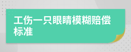 工伤一只眼睛模糊赔偿标准